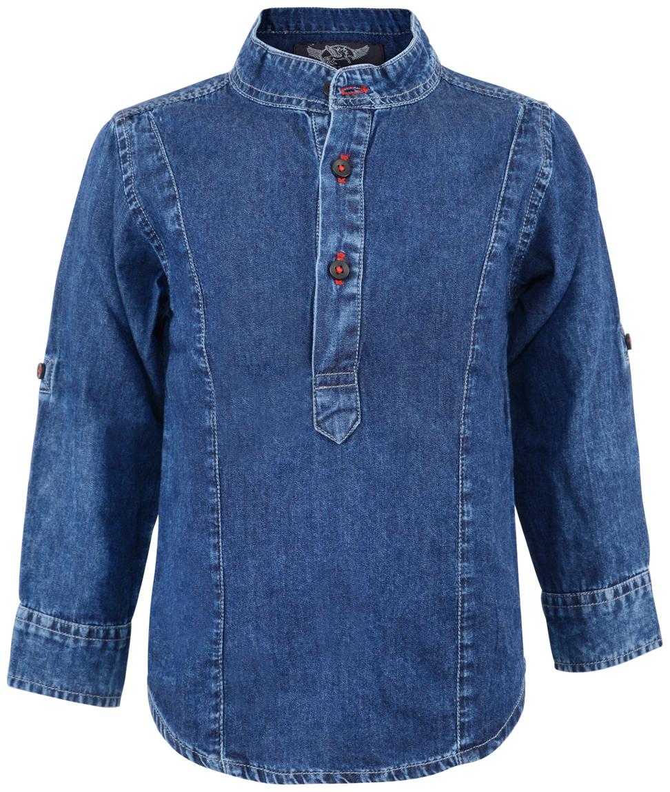

Tales Stories Boy Cotton Solid Shirt Blue