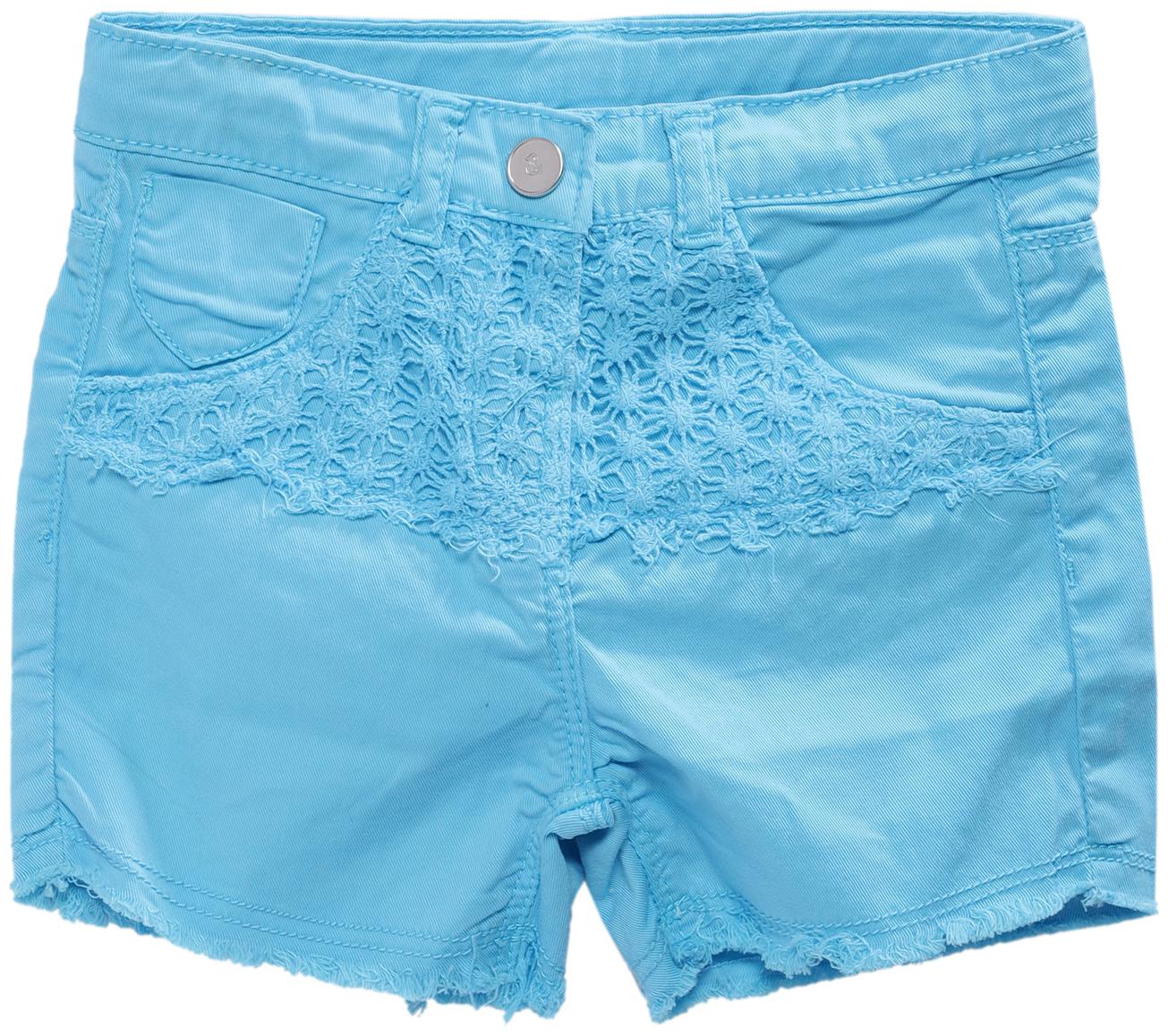 

Tales Stories Baby girl Cotton Solid Shorts - Blue