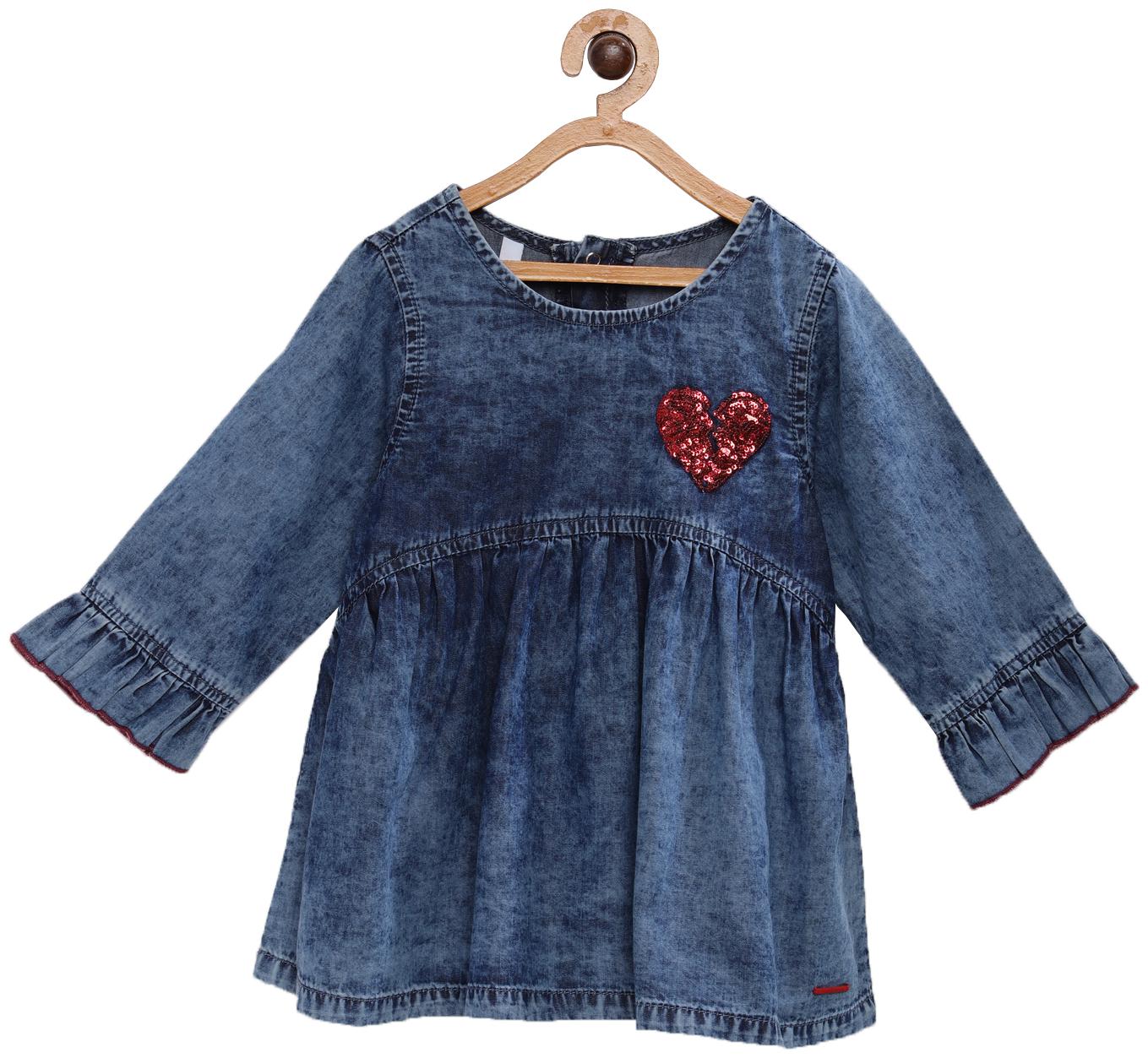 

Tales Stories Girls Blue A-Line Dress Blue