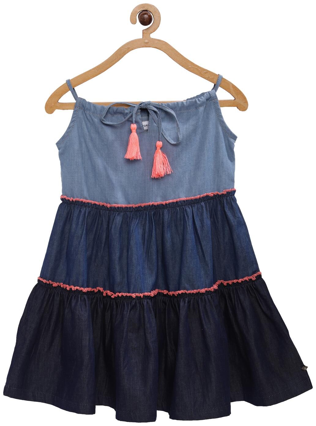 

Tales Stories Girls Blue A-Line Dress Blue