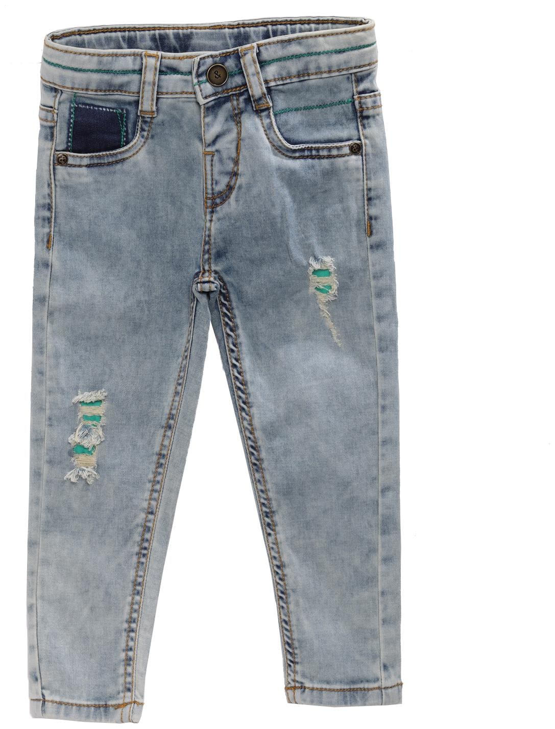 

Tales Stories Baby boy Cotton Solid Jeans - Blue