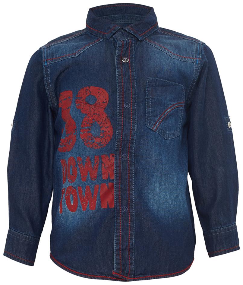 

Tales Stories Denim Solid Shirt for Baby Boy - Blue