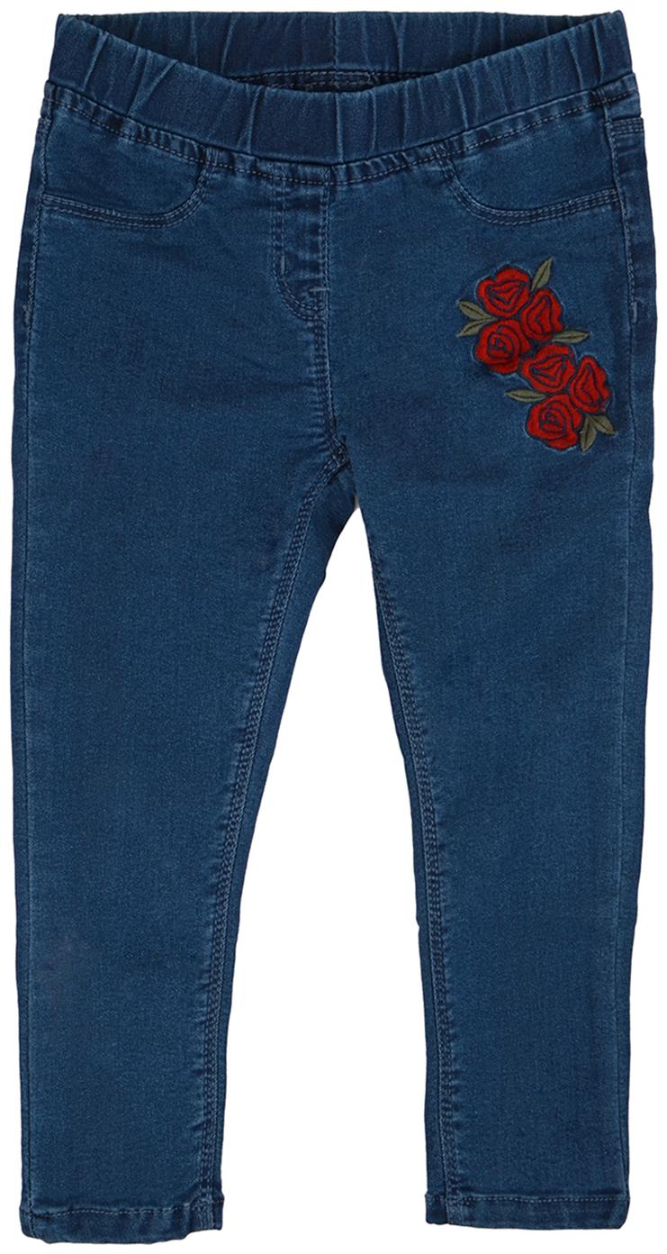 

Tales Stories Baby girl Denim Printed Leggings - Blue