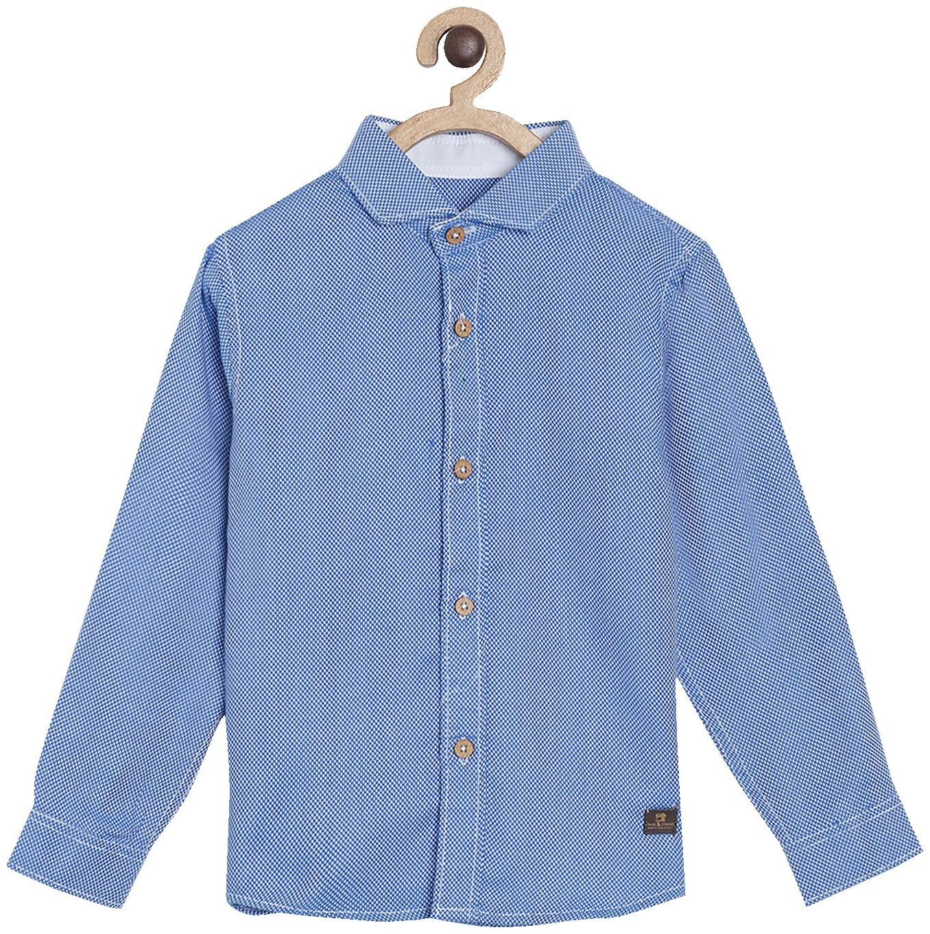 

Tales Stories Boy Cotton Printed Shirt Blue