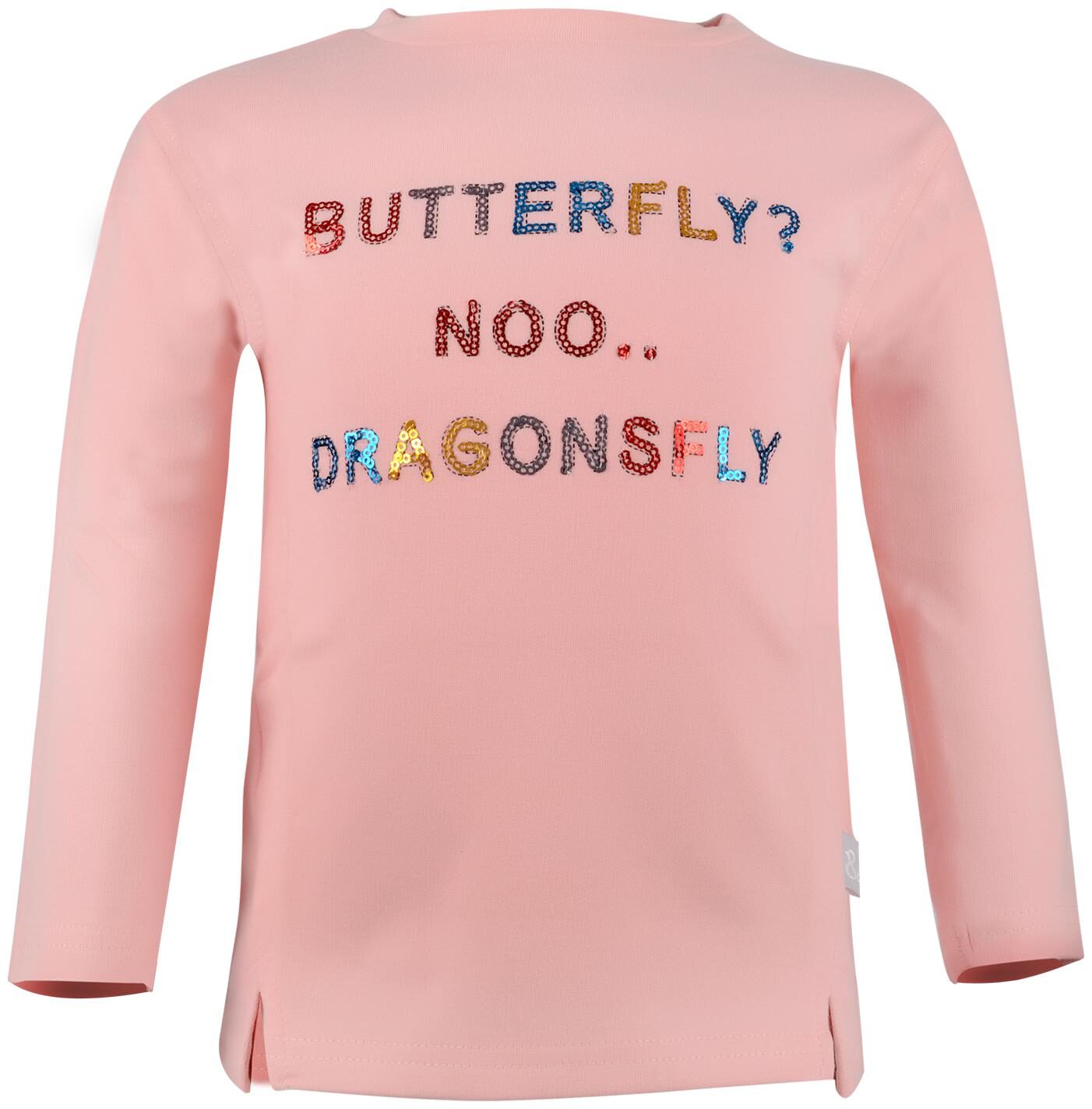 

Tales Stories Cotton Self design T shirt for Baby Girl - Pink
