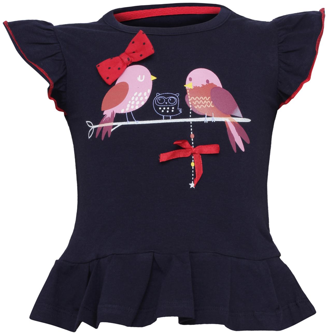 

Tales Stories Cotton Solid Top for Baby Girl - Blue