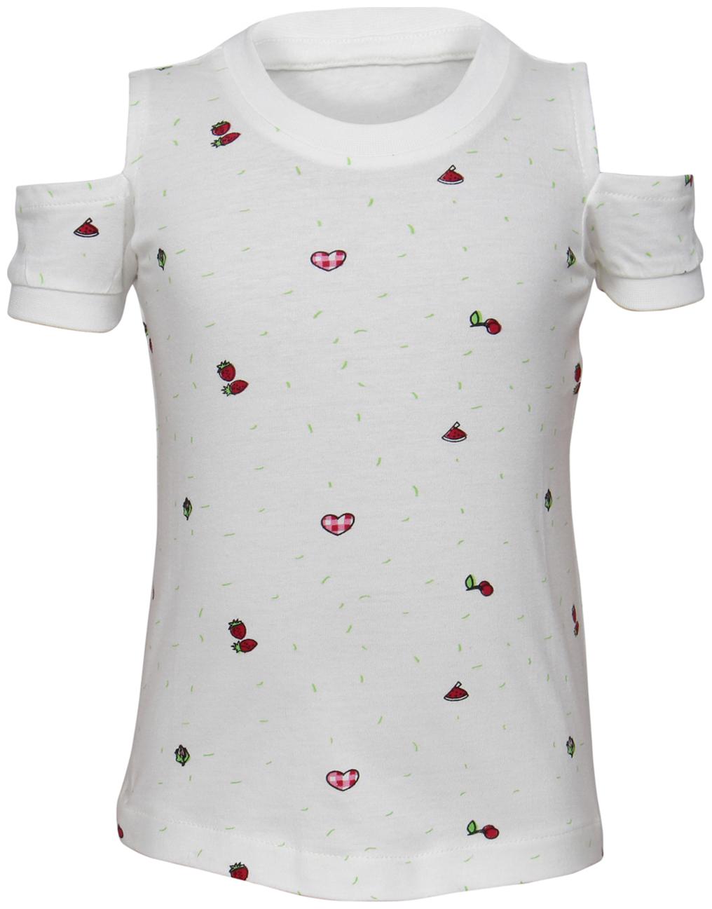 

Tales Stories Girl Cotton Printed Top - White