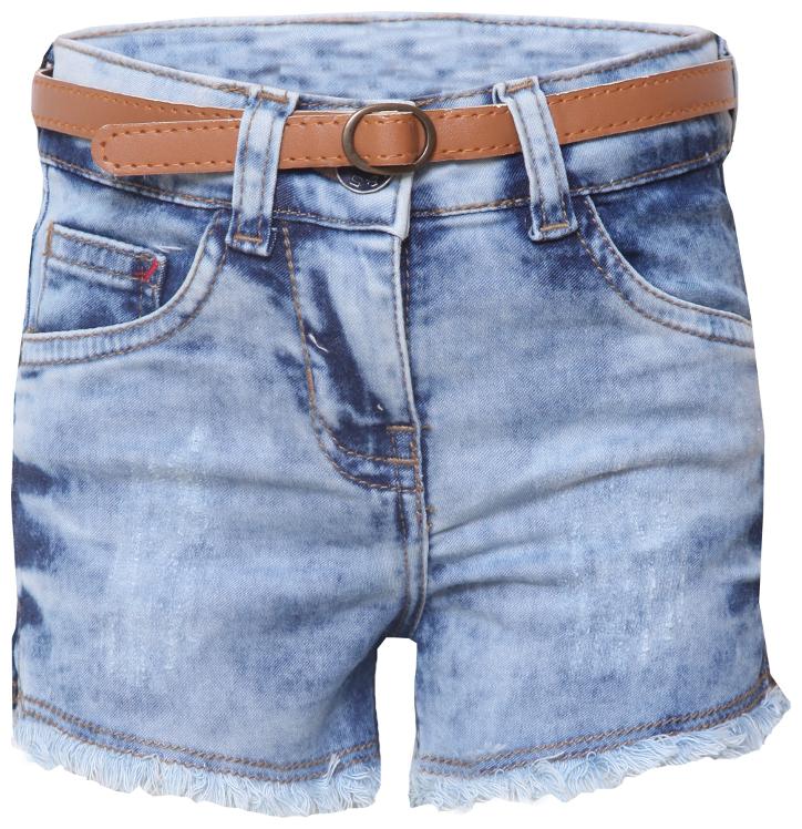 

Tales Stories Girl Denim Acid wash Denim shorts - Blue