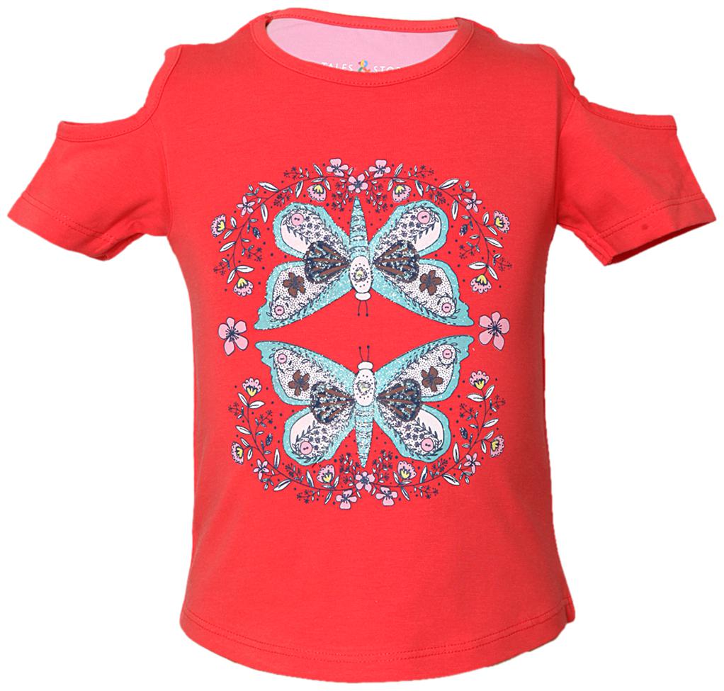 

Tales Stories Cotton Solid T shirt for Baby Boy - Red