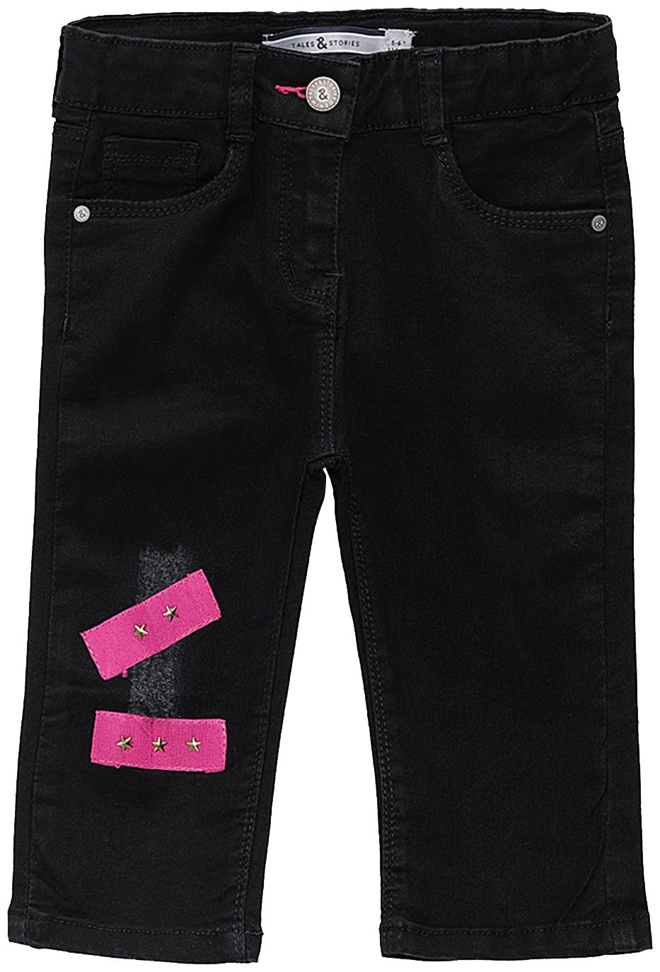 

Tales Stories Girl Cotton Solid Capri - Black