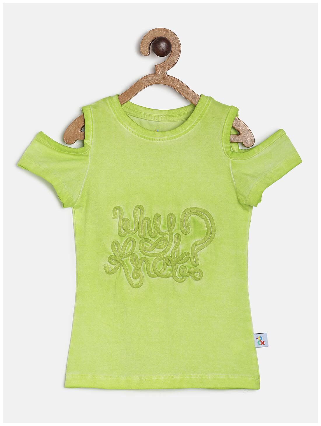 

Tales Stories Girl Cotton Printed T shirt - Green