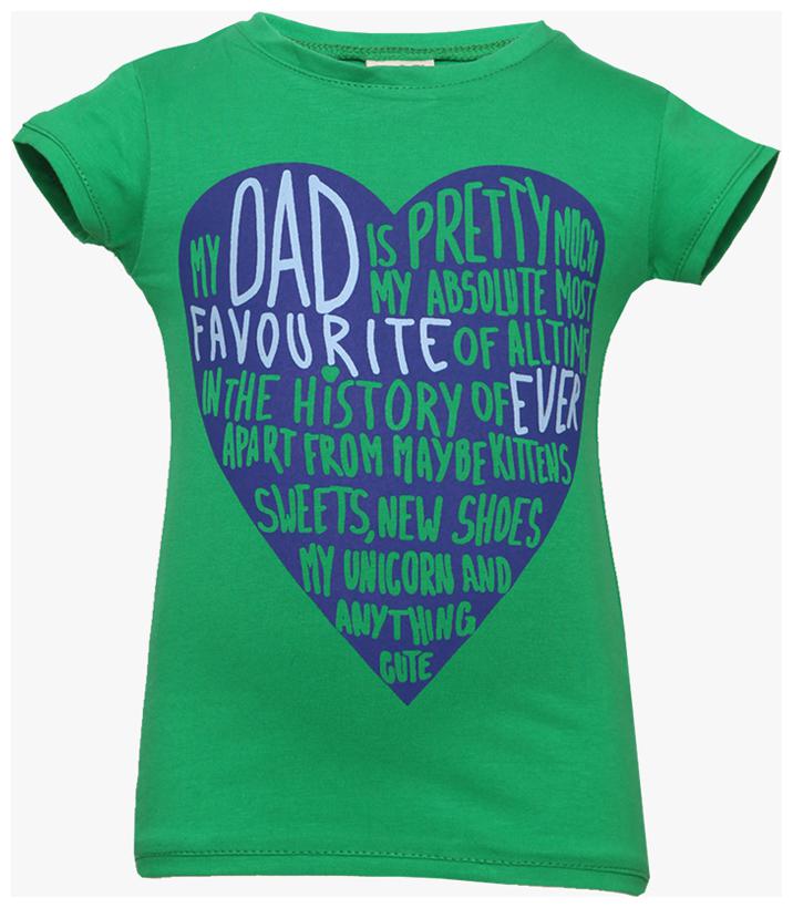 

Tales Stories Green Heart Printed T-Shirt