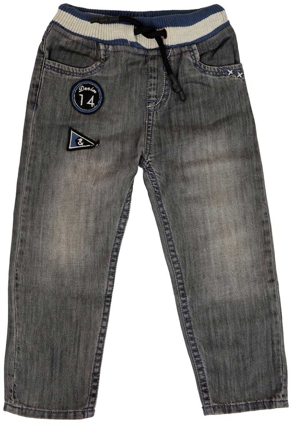 

Tales Stories Baby boy Cotton Applique Jeans - Grey