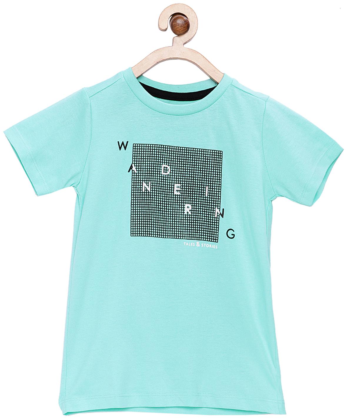 

Tales Stories Cotton Printed T shirt for Baby Boy - Blue