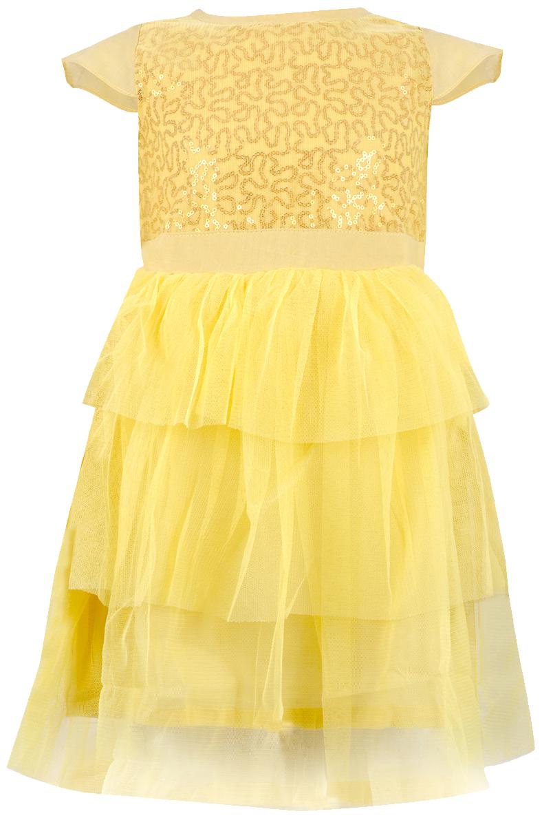 

Tales Stories Sequin and Net Girls Dress (Yellow)