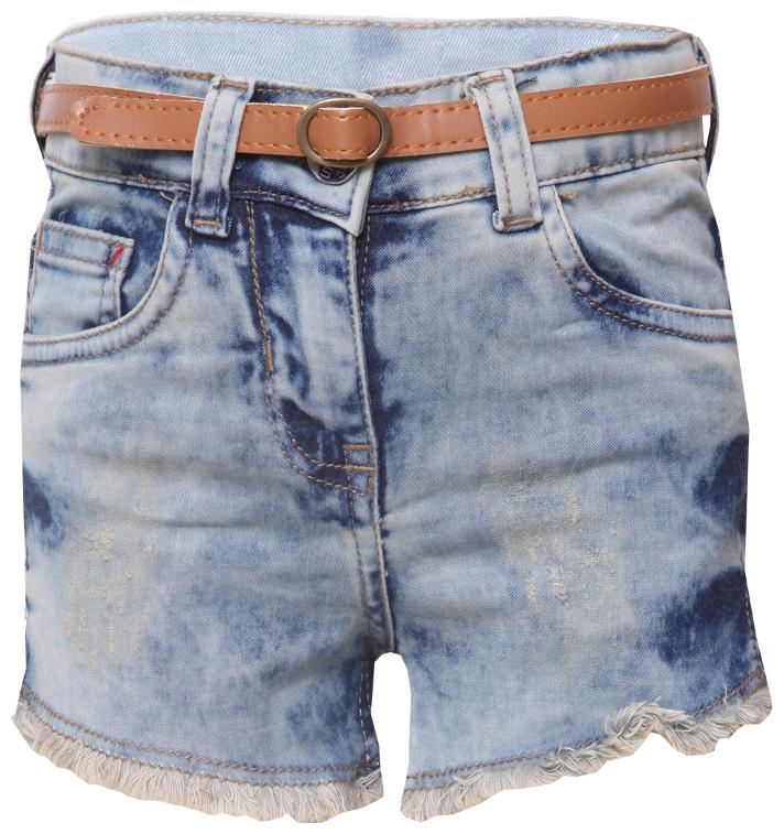 

Tales Stories Girl Denim Solid Denim shorts - Blue