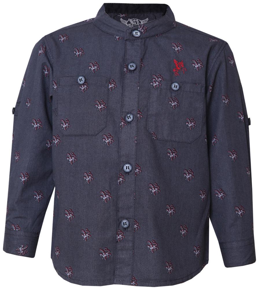 

Tales Stories Cotton Solid Shirt for Baby Boy - Grey