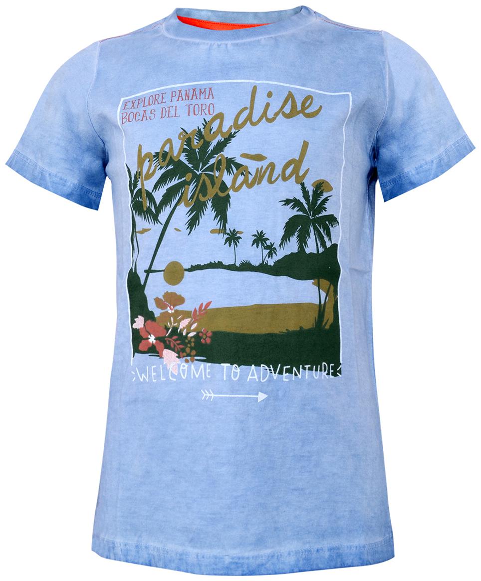 

Tales Stories Cotton Printed T shirt for Baby Boy - Blue