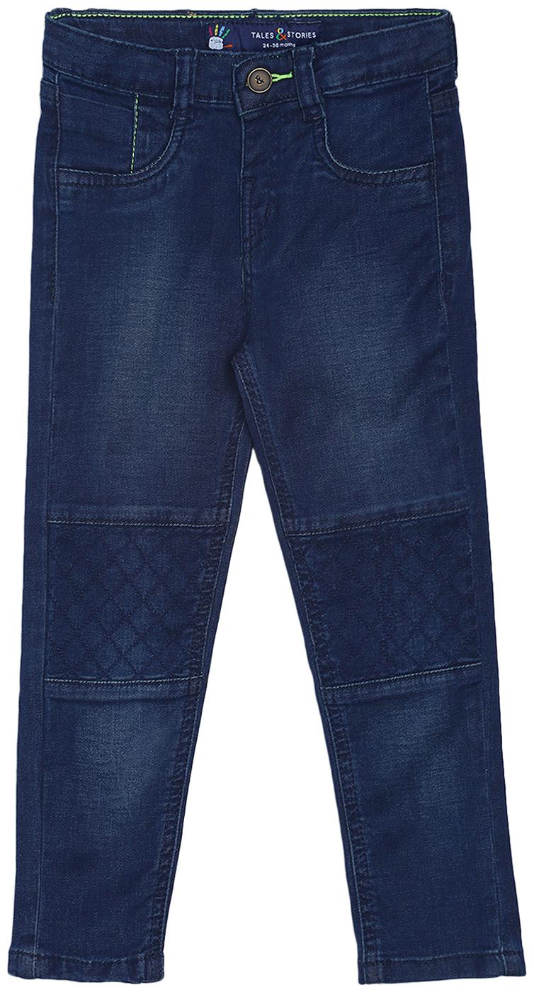

Tales Stories Baby boy Cotton Solid Jeans - Blue