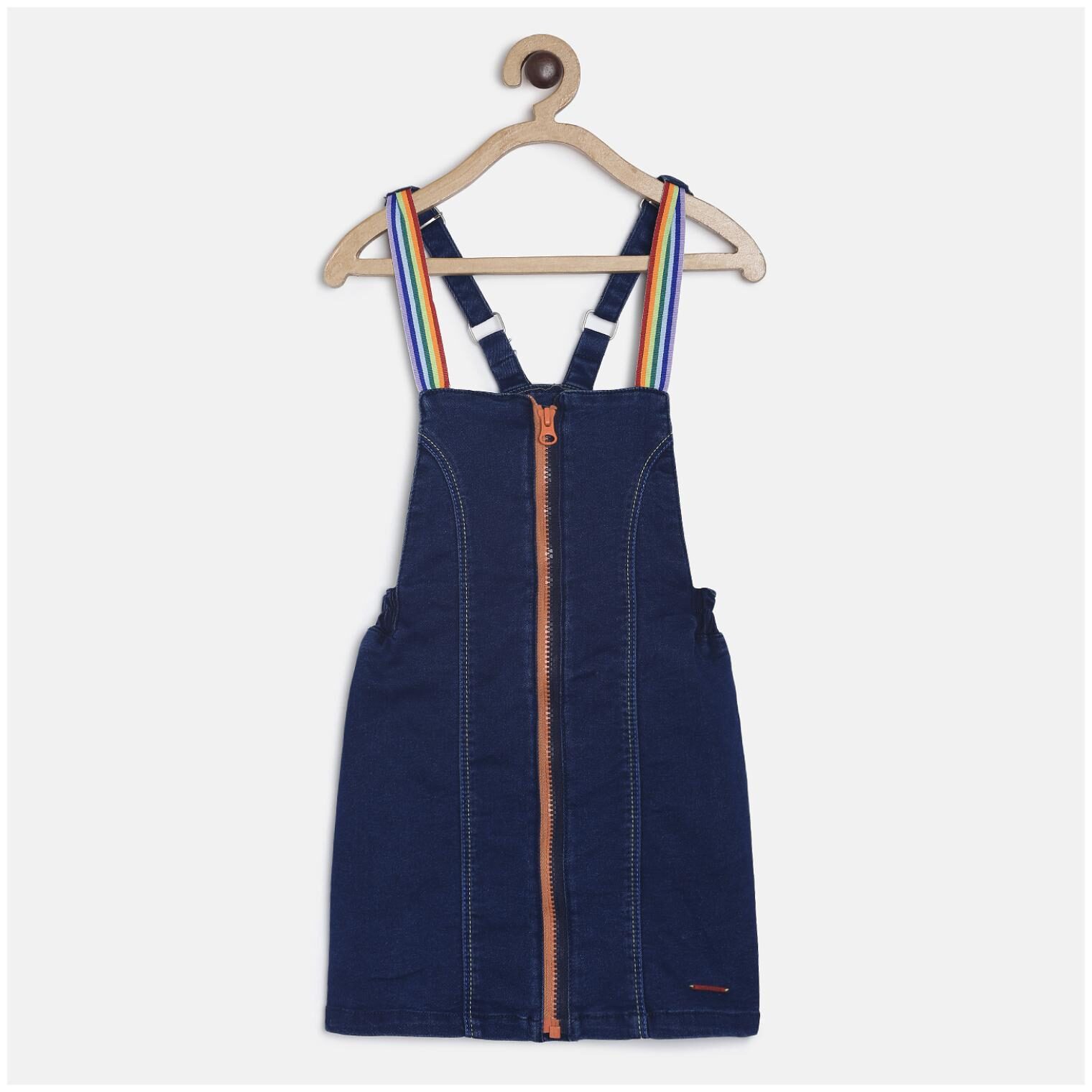 

Tales Stories Baby girl Cotton Solid Jumpsuit - Blue