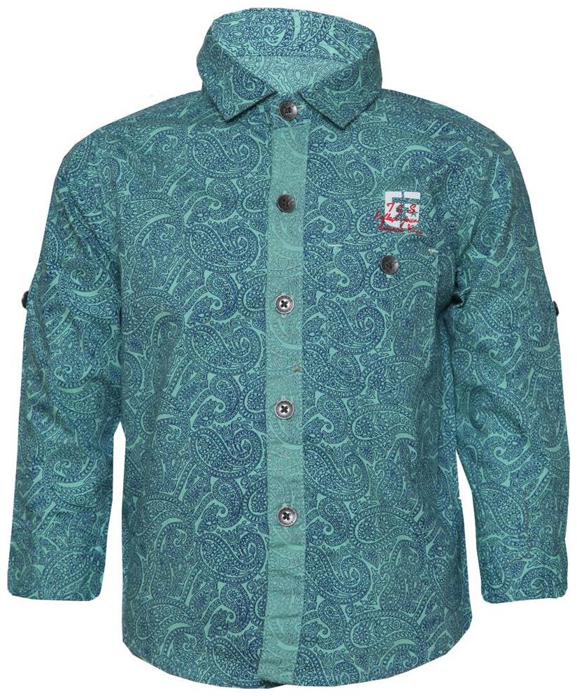 

Tales Stories Cotton Solid Shirt for Baby Boy - Blue