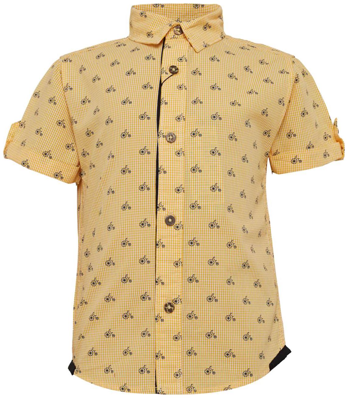 

Tales Stories Boy Cotton Solid Shirt Yellow