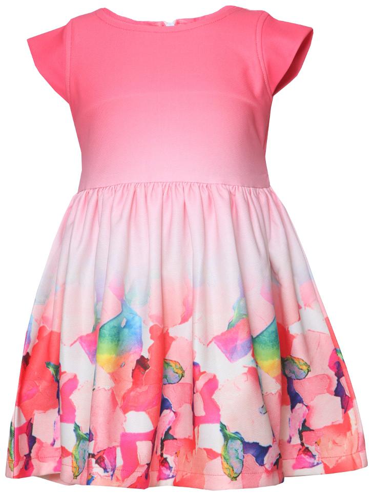 

Tales Stories Girls Polyester Knee Length Pink Dress