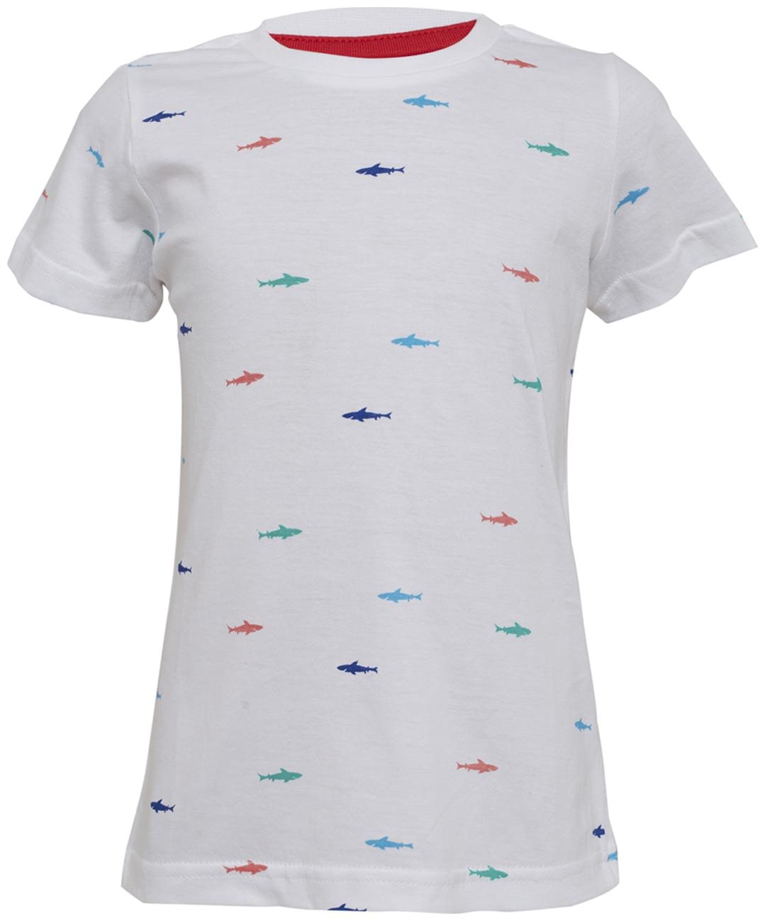 

Tales Stories Boy Cotton Solid T-shirt - White