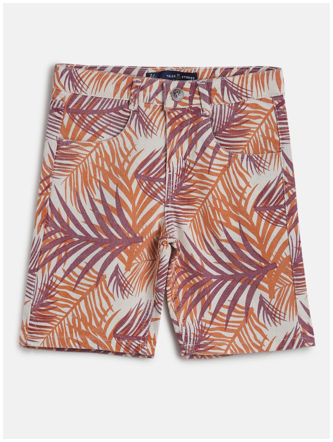 

Tales Stories Cotton Blend Multi Printed Shorts Capris For Boy