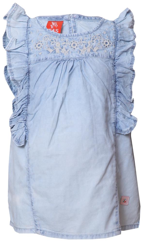 

Tales Stories Cotton Solid Top for Baby Boy - Blue