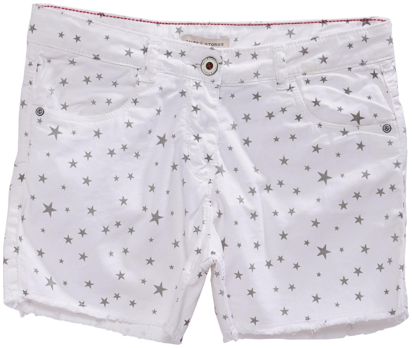 

Tales Stories Girl Cotton Printed Hot pants - White