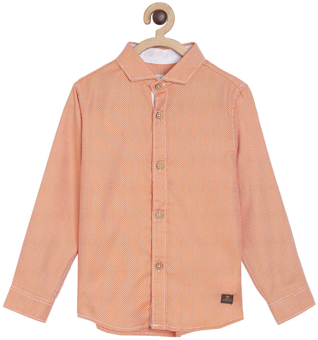 

Tales Stories Boy Cotton Printed Shirt Orange