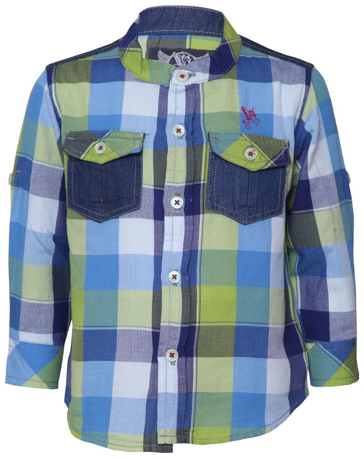 

Tales Stories Boy Cotton Solid Shirt Green