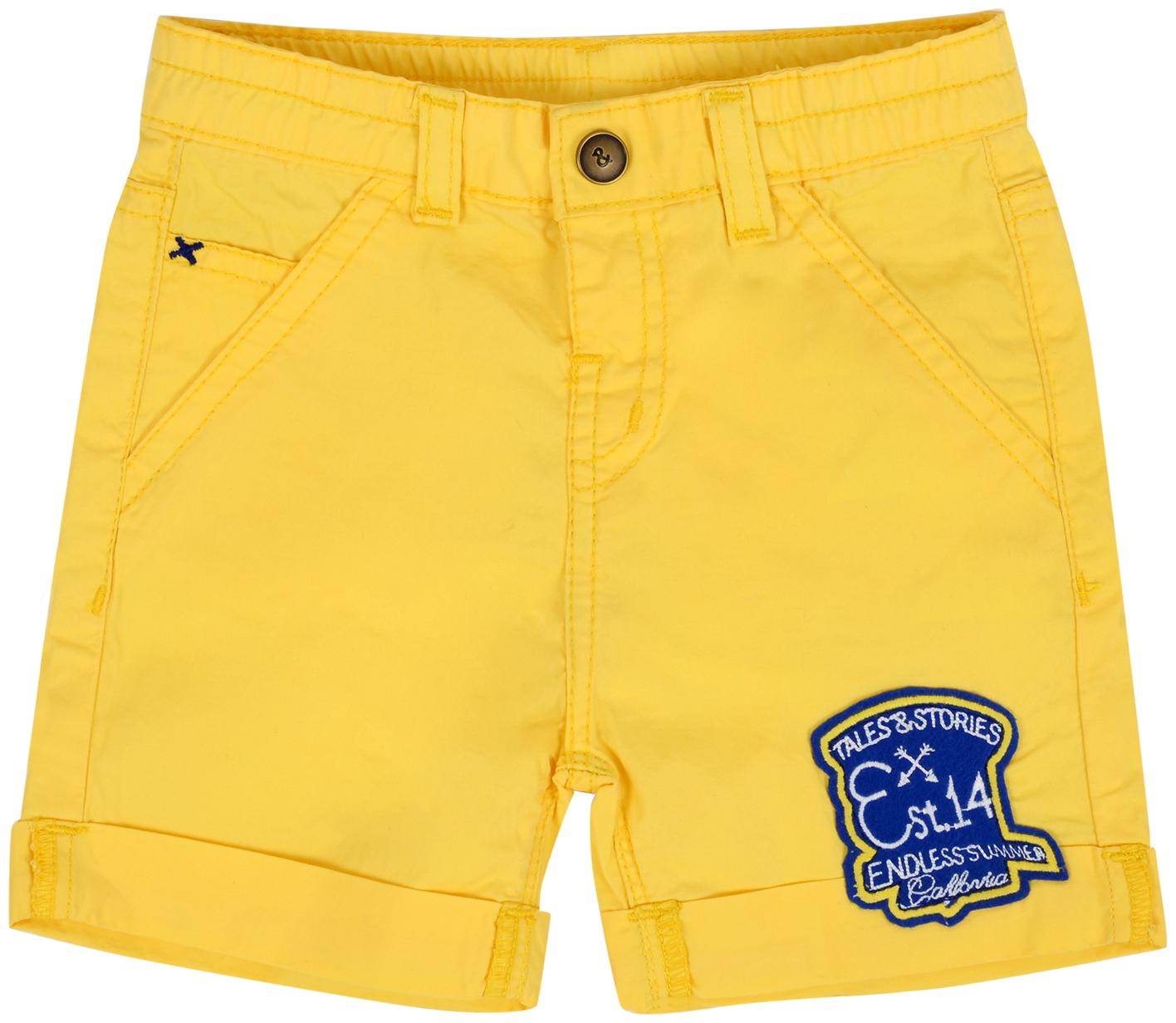 

Tales Stories Baby boy Cotton Solid Shorts - Yellow