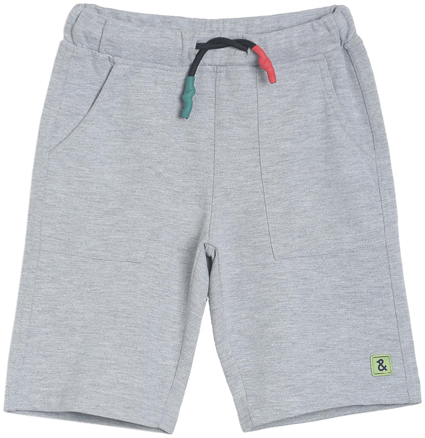 

Tales Stories Boy s Pure Cotton Light Grey Solid Mid-Rise Shorts