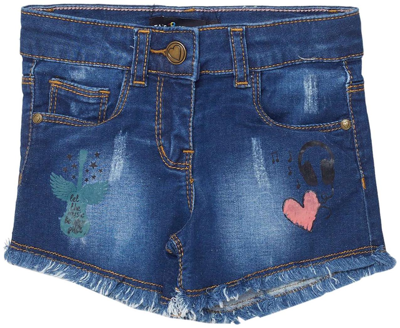 

Tales Stories Girl Cotton Solid Regular shorts - Blue