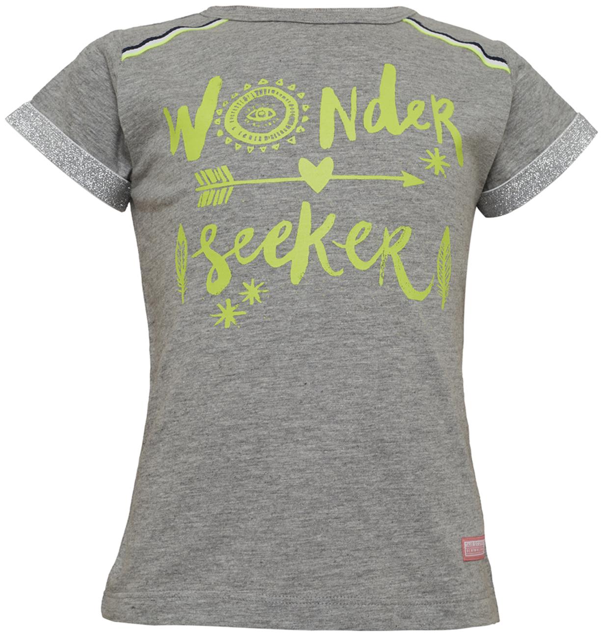 

Tales Stories Cotton Solid T shirt for Baby Girl - Grey
