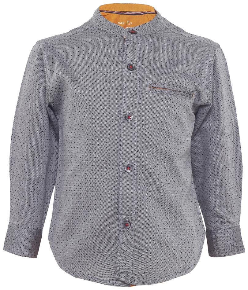 

Tales Stories Cotton Solid Shirt for Baby Boy - Grey