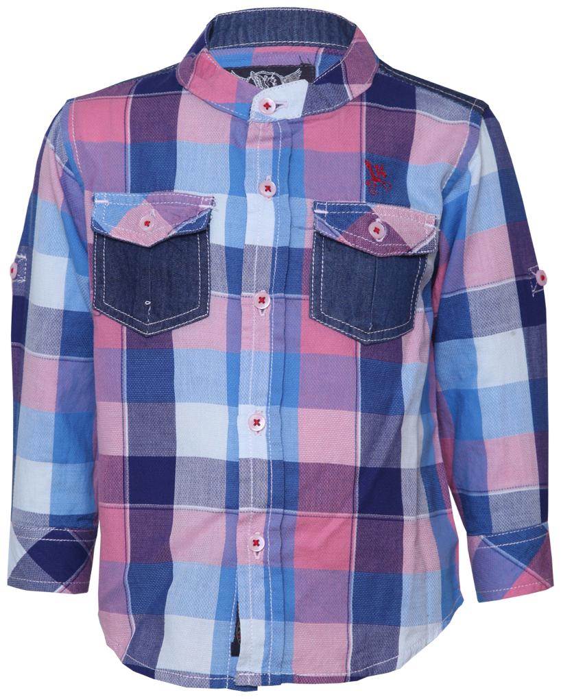 

Tales Stories Cotton Solid Shirt for Baby Boy - Pink