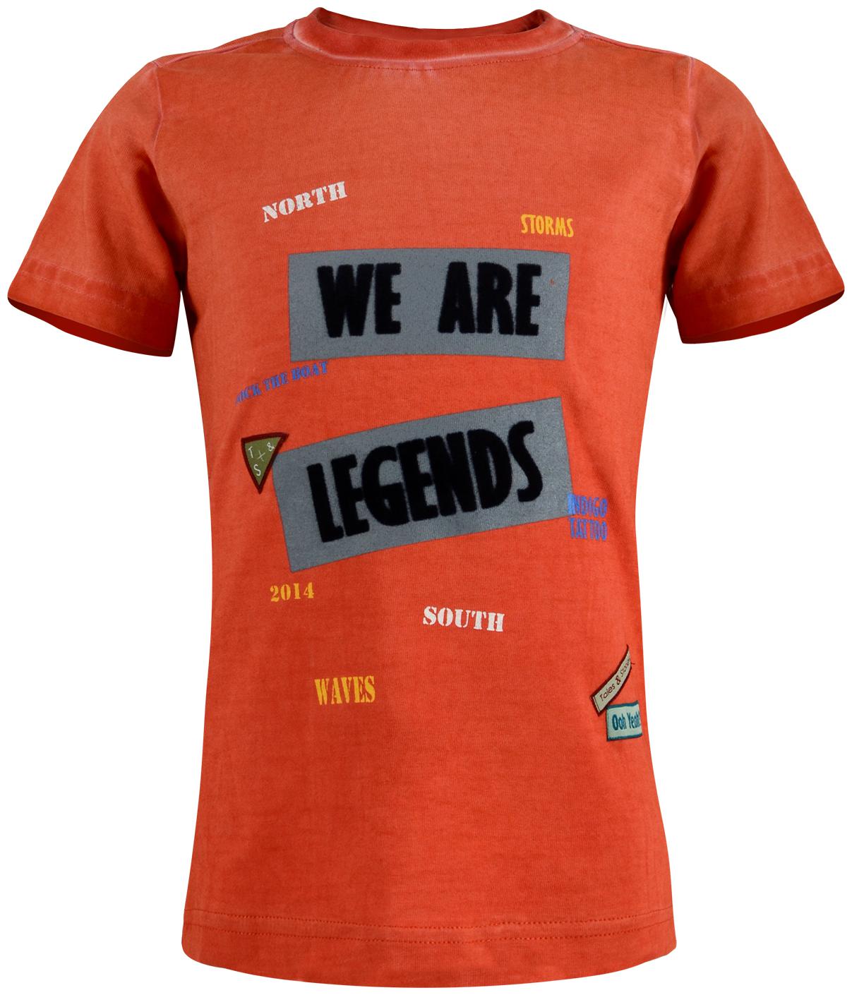 

Tales Stories Boy Cotton Printed T-shirt - Orange