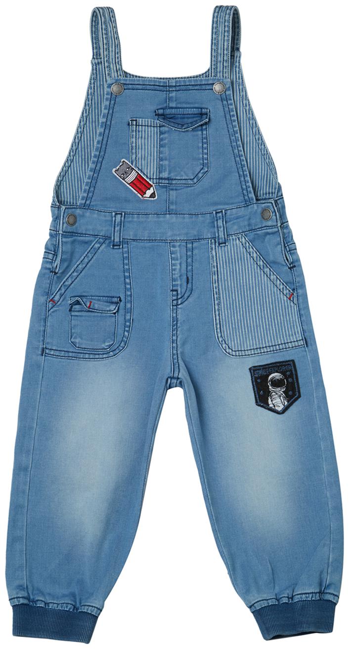 

Tales Stories Baby boy Denim Solid Jumpsuit - Blue