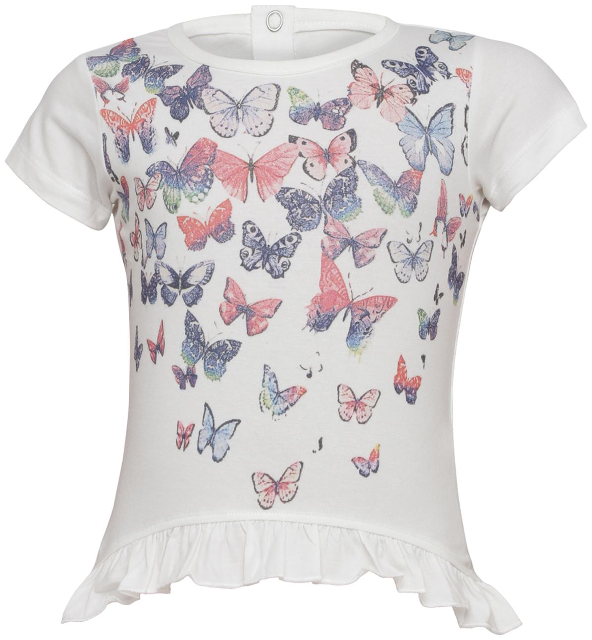 

Tales Stories Cotton Solid T shirt for Baby Girl - White