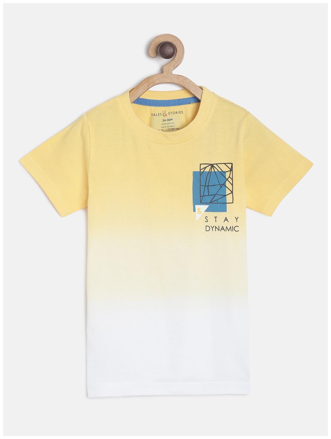

Tales Stories Boy Cotton Colorblocked T-shirt - Multi