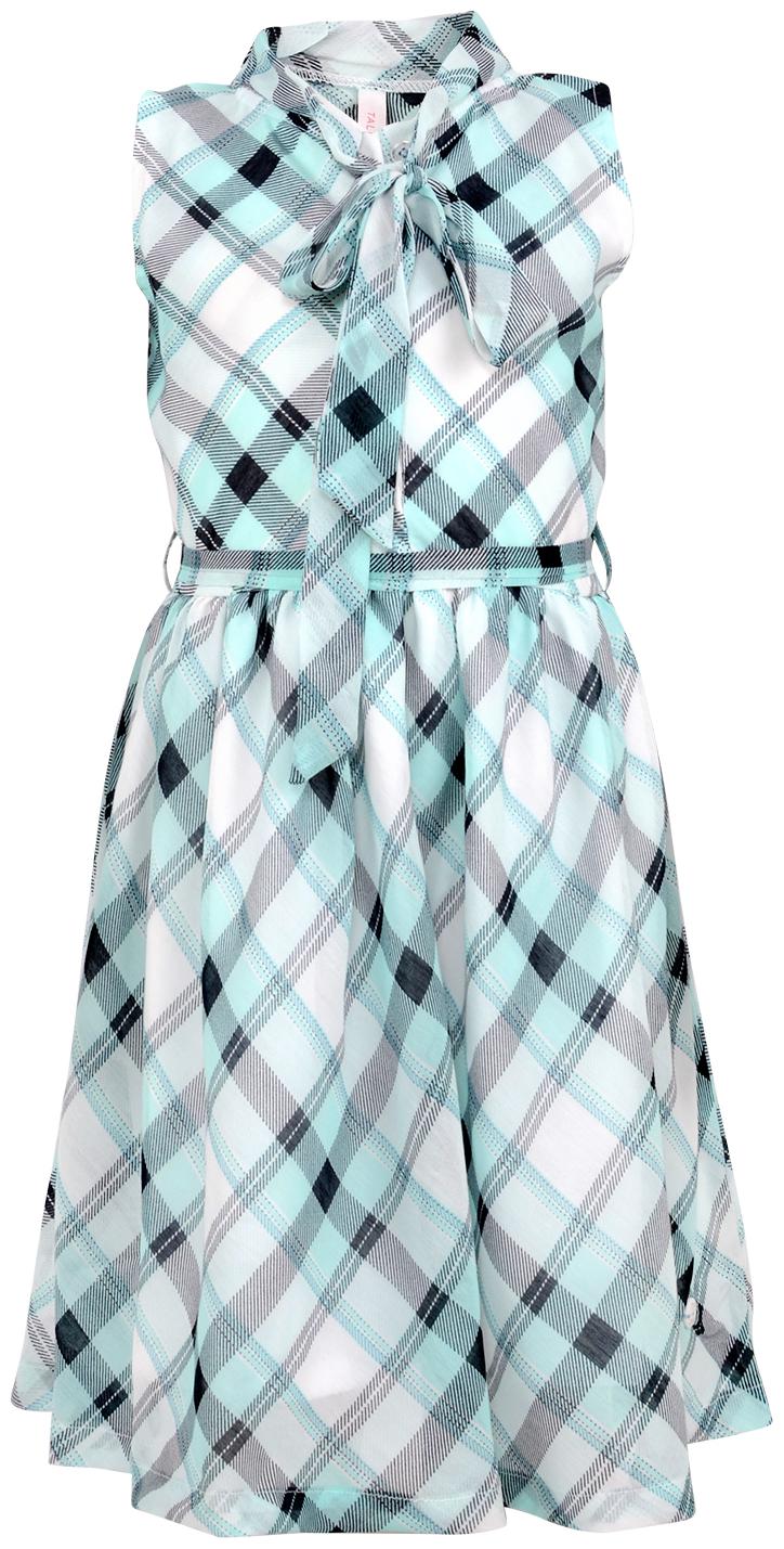

Tales Stories Baby girl Cotton Checked Princess frock - Green