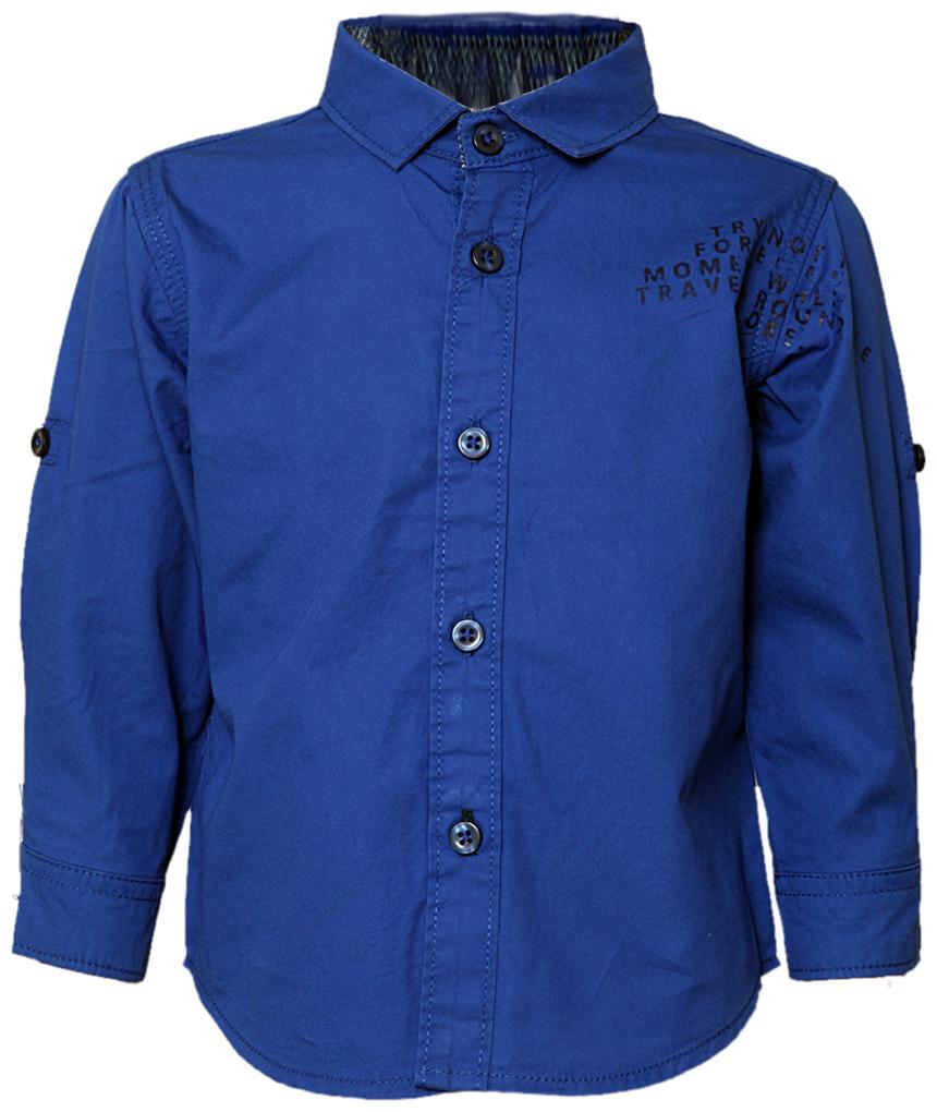

Tales Stories Cotton Solid Shirt for Baby Boy - Blue