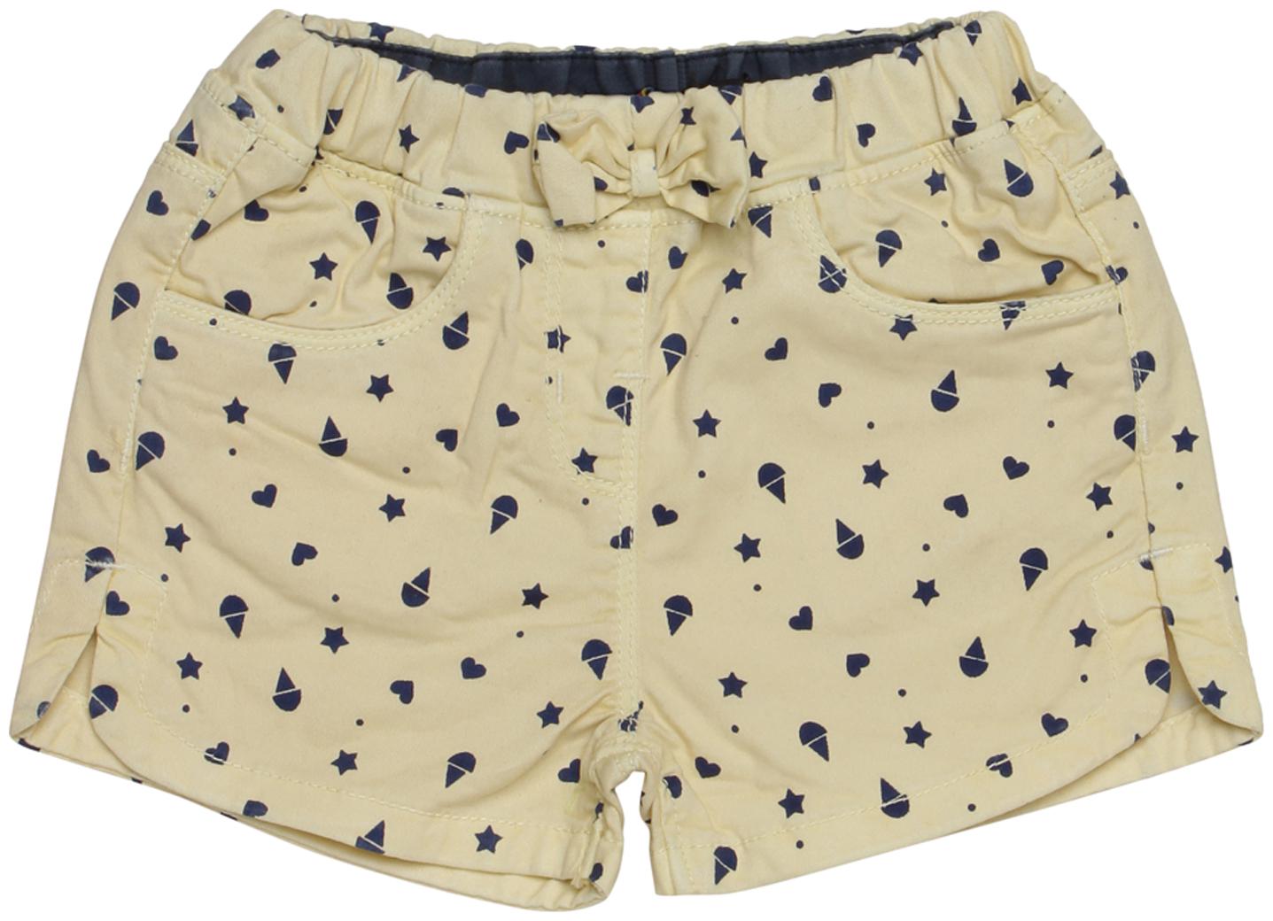 

Tales Stories Baby girl Cotton Solid Shorts - Yellow