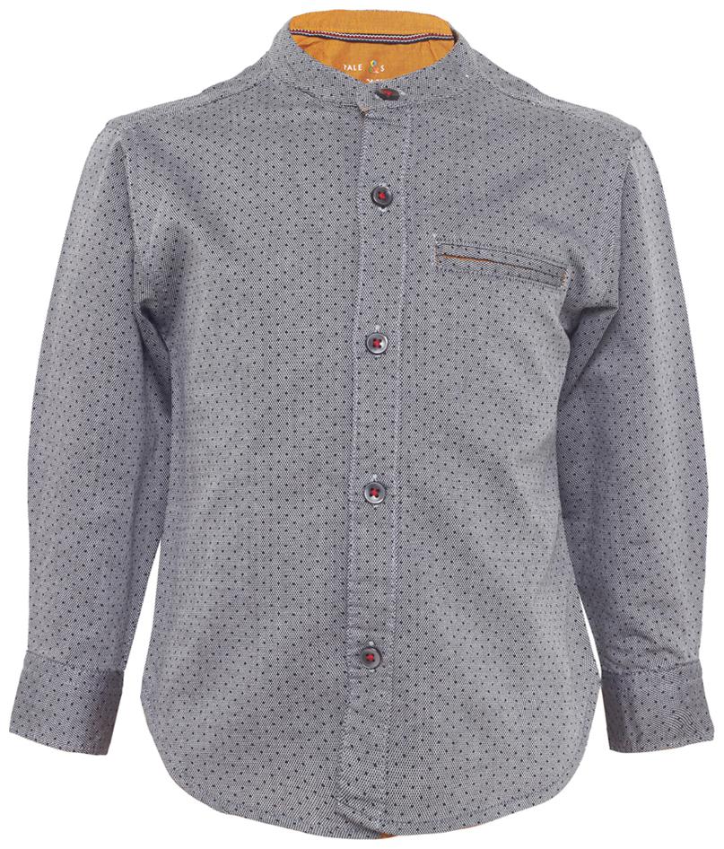 

Tales Stories Boy Cotton Solid Shirt Grey