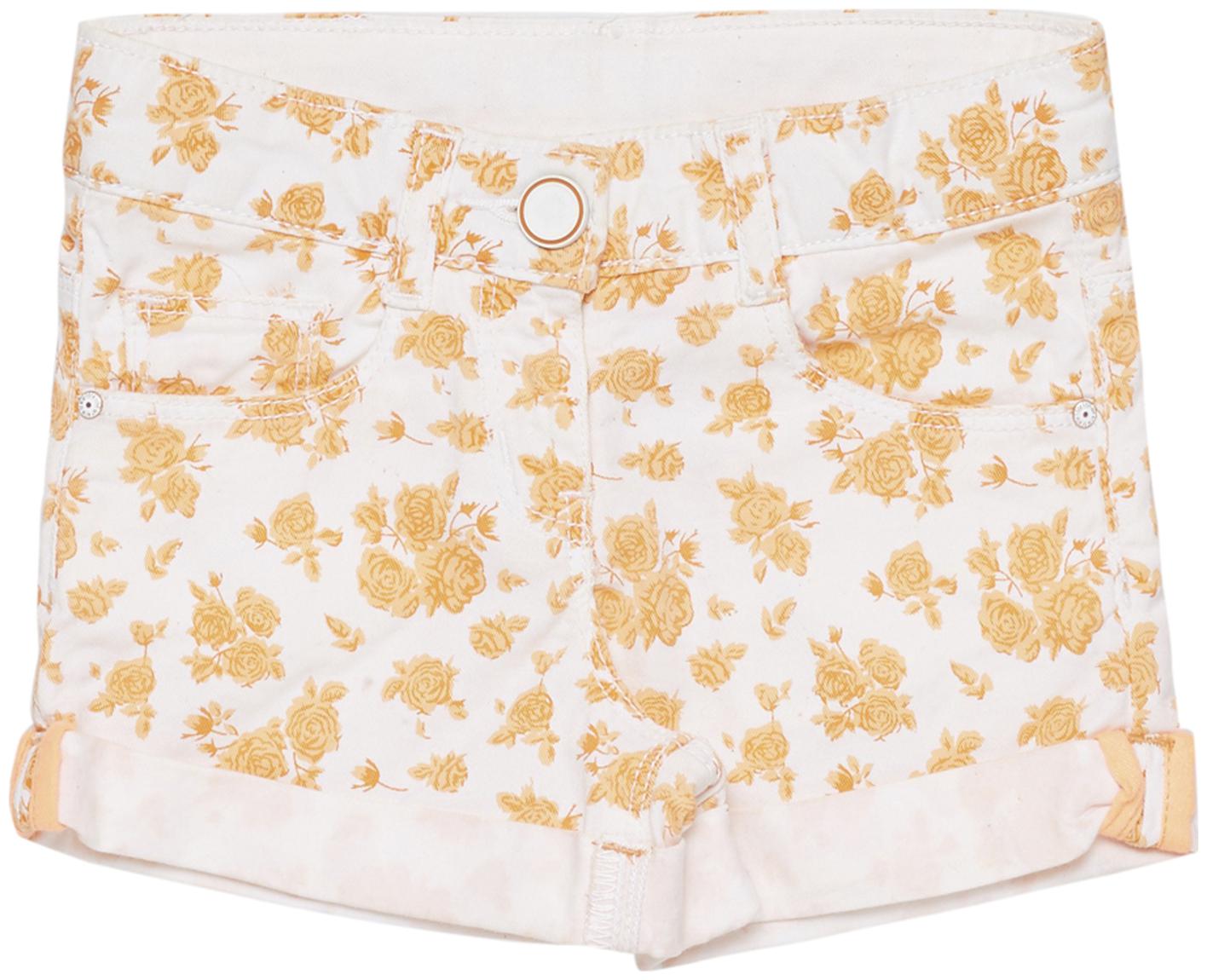 

Tales Stories Girl Cotton Floral Hot pants - Orange