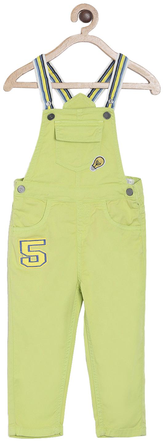 

Tales Stories Baby boy Cotton Solid Jumpsuit - Green