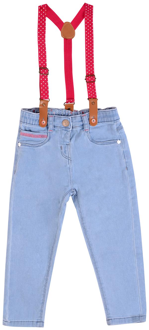 

Tales Stories Baby girl Cotton Solid Jeans - Blue